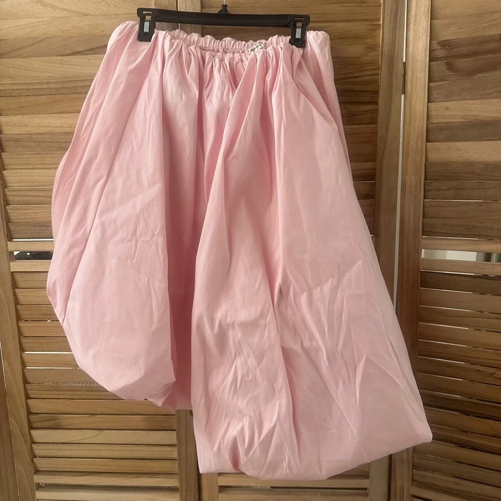 For Love & Lemons Whipped Cream Taffeta Bubble Skirt in pink size S - Picture 6 of 8